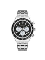 Relógio Masculino London Steel Silver Black 43mm