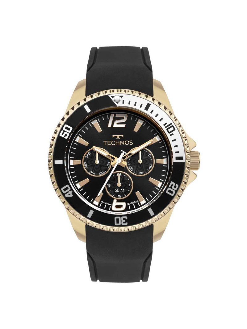 Relógio Technos Masculino Racer Dourado - 6p29alf-2p