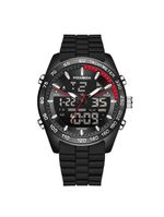 Relógio Masculino Digital Com Duplo Display Luminoso Design Esportivo Impermeavel Preto