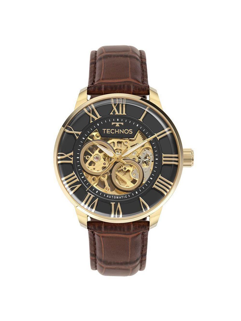 Relógio Technos Masculino Automático Dourado - G3265at/0m