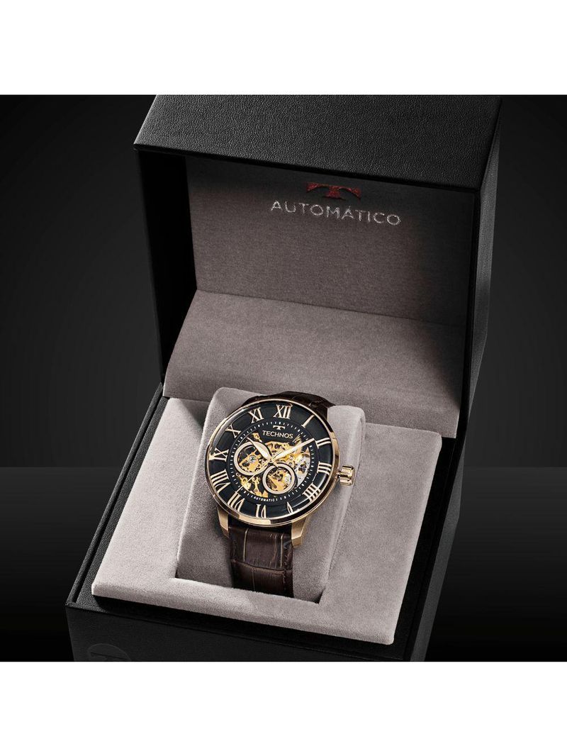 Relógio Technos Masculino Automático Dourado - G3265at/0m