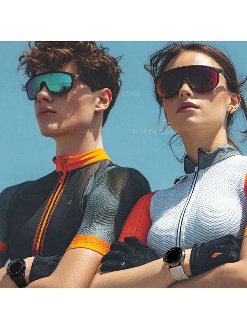 Relógio Digital Masculino Esportivo Apollo À Prova Da Água 50m Multifuncional Branco Dourado