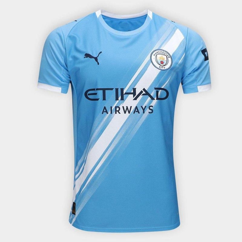 Camisa manchester city home 25/26 s/n torcedor puma masculina