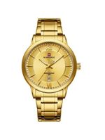 Relógio De Quartzo Masculino Pulseira Em Aço Inoxidável 3atm à Prova D´agua Dourado