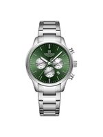 Relogio Masculino Esportivo Casual Quartzo Em Aço Inoxidável 30m À Prova Da Água Verde