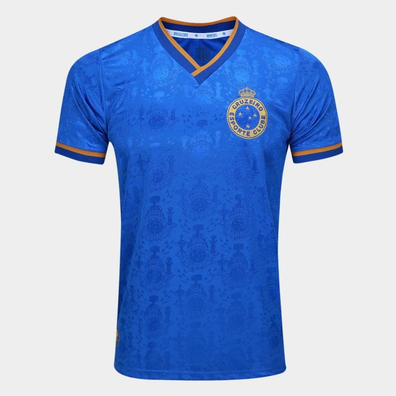 Camisa cruzeiro retrômania 2003 tríplice coroa masculina