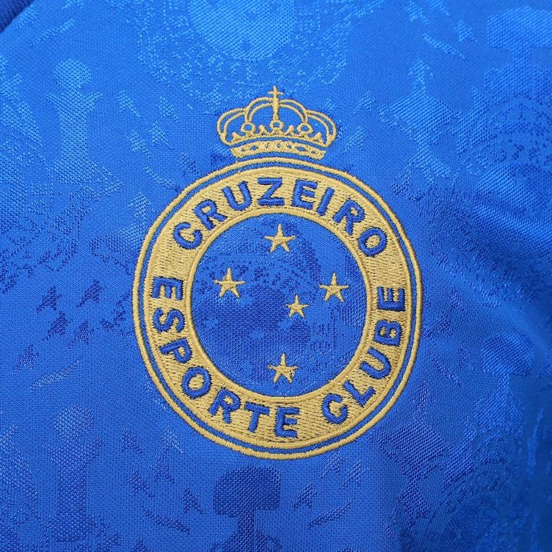Camisa cruzeiro retrômania 2003 tríplice coroa masculina