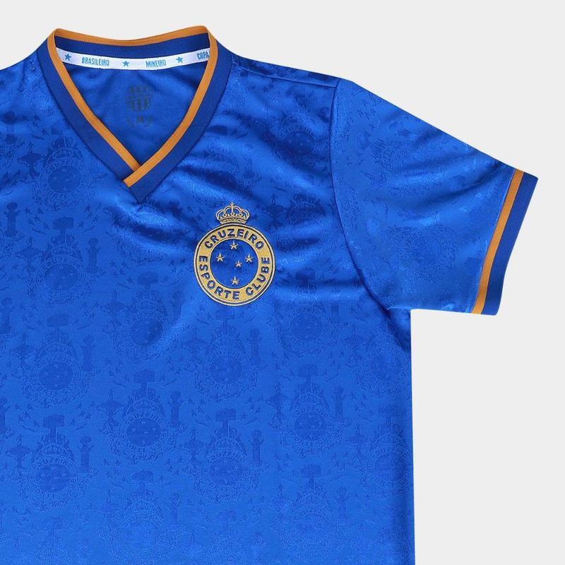 Camisa cruzeiro retrômania 2003 tríplice coroa masculina