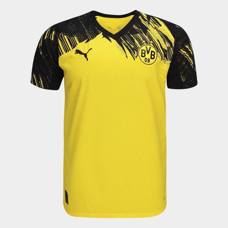 Camisa borussia dortmund home 25/26 s/n torcedor puma masculina