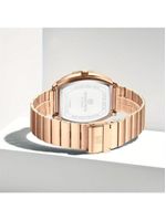 Relógio Masculino Quartzo Com Pulseira De Aço Inoxidavel Impermeavel 3atm Rosa Dourado