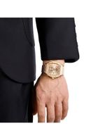 Relógio Masculino Quartzo Com Pulseira De Aço Inoxidavel Impermeavel 3atm Rosa Dourado