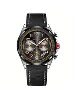 Relógio Masculino Quartzo Com Cronógrafo á Prova D'agua Com Pulseira Em Nylon Preto