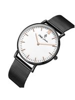 Relógio Masculino Greenwich Mesh White Black 40mm