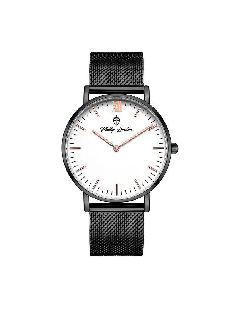 Relógio Masculino Greenwich Mesh White Black 40mm