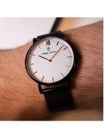Relógio Masculino Greenwich Mesh White Black 40mm