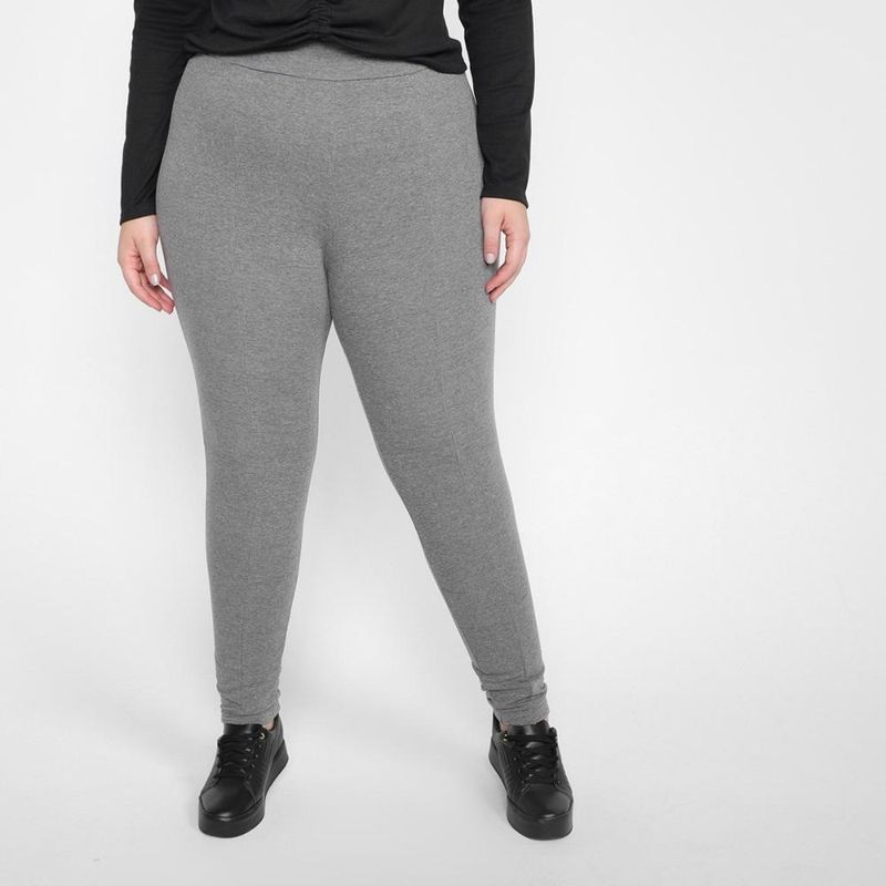Calça legging plus size maelle feminina