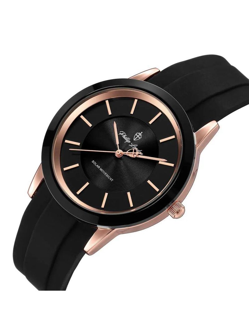 Relógio Masculino Solar Stonehenge Rose Black 40mm