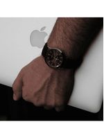 Relógio Masculino Solar Stonehenge Rose Black 40mm