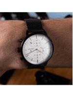 Relógio Masculino Sherlock White Black 42mm
