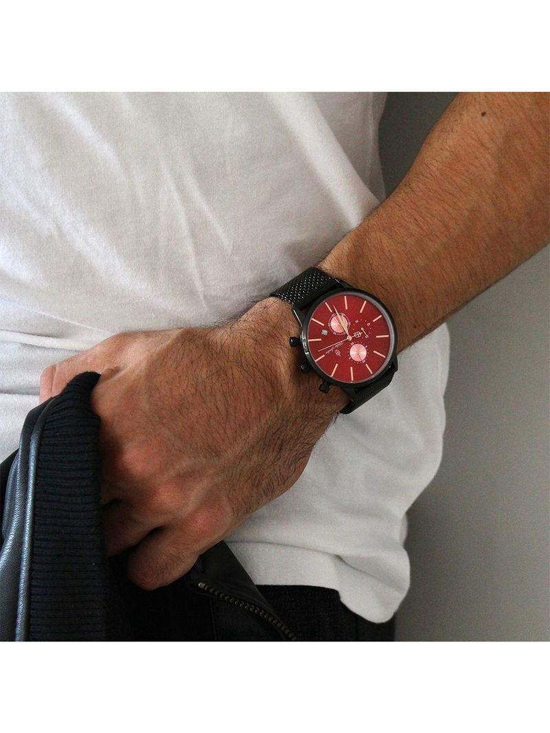 Relógio Masculino Lancelot Ruby Black 44mm