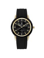 Relógio Masculino Solar Stonehenge Gold Black 40mm