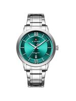 Relógio De Quartzo Masculino Pulseira Em Aço Inoxidável 3atm à Prova D´agua Azul Celeste