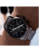 Relógio Masculino Hazard Steel Silver Black 43mm