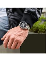 Relógio Masculino Hazard Steel Silver Black 43mm