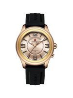 Relógio De Quartzo Masculino Mostrador Simples Casual 30m à Prova D'água Dourado