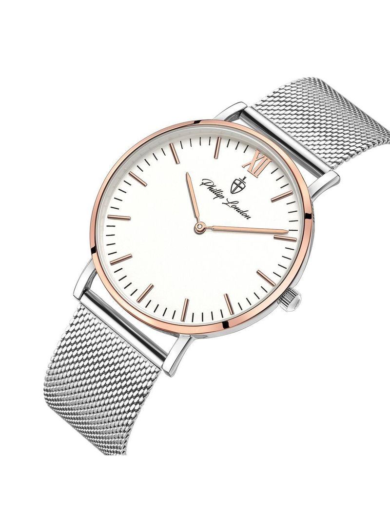 Relógio Masculino Greenwich Mesh Rose Silver 40mm
