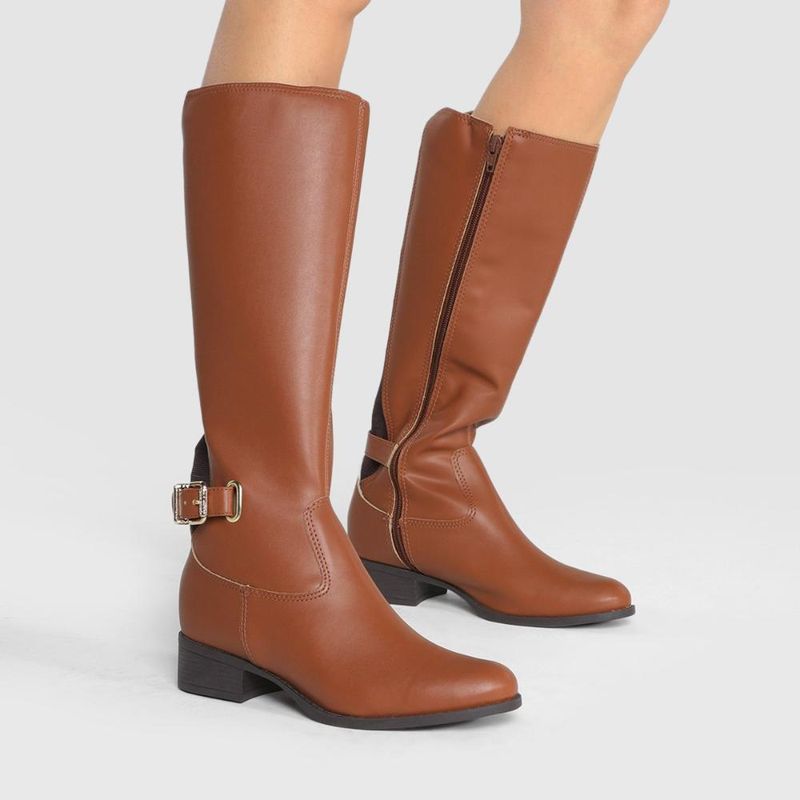 Bota montaria cano longo via uno feminina
