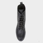 Bota coturno look fashion liso feminino