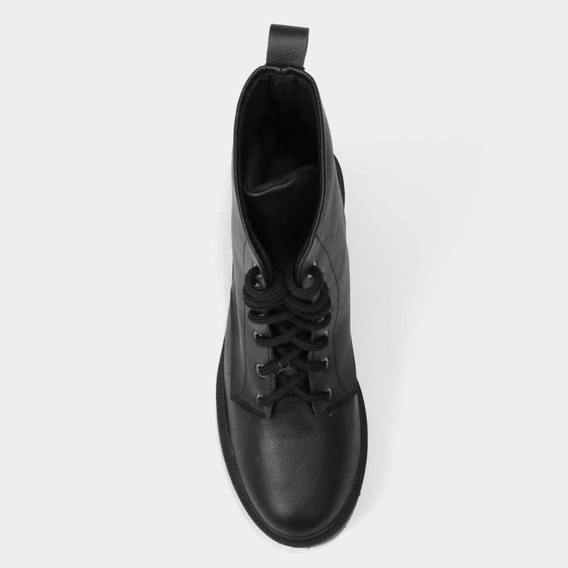 Bota coturno cano medio look fashion salto médio tratorado feminina