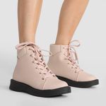 Bota coturno moleca tratorada feminina
