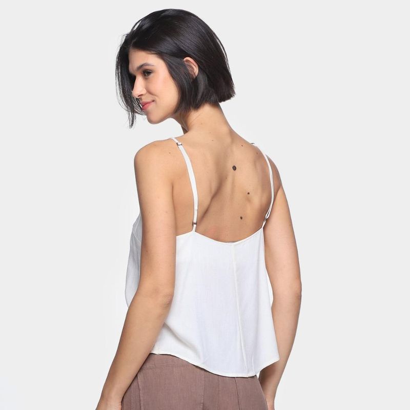 Blusa oh, boy! lisa alças finas feminina