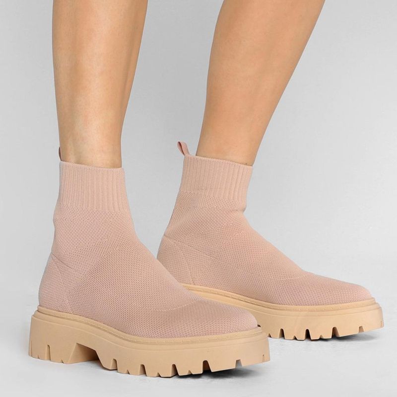Bota cano médio anacapri tratorado feminina