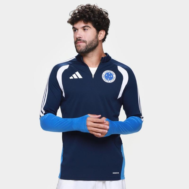 Blusa cruzeiro 26/27 treino jogador adidas masculina