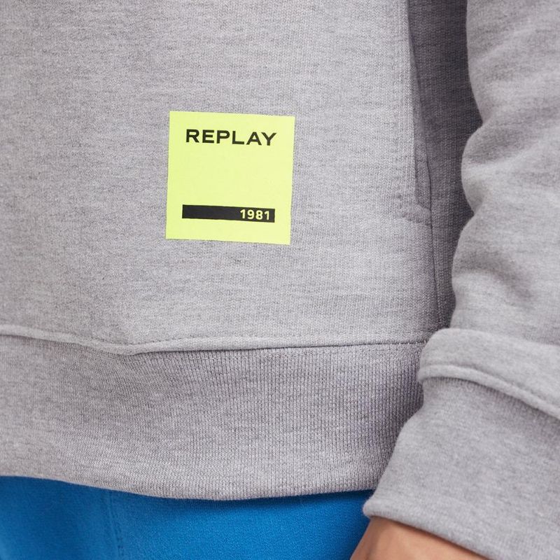 Blusa moletom replay c/ cardaço masculina