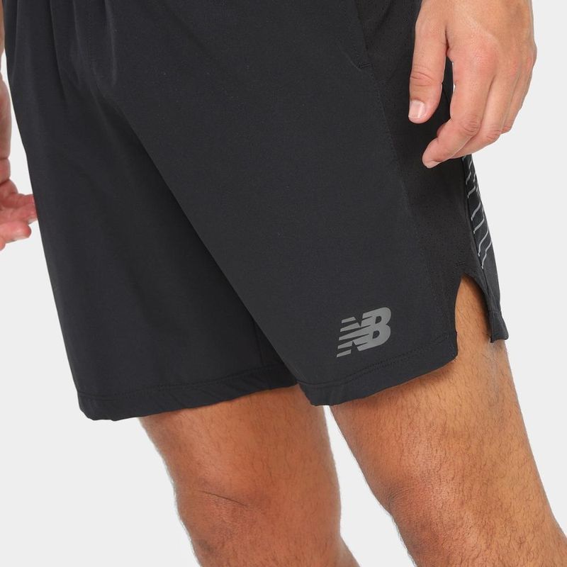 Bermuda new balance tenacity logo 7 masculina