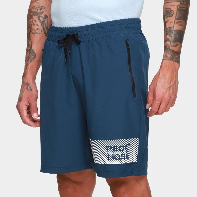 Bermuda red nose tactel masculina