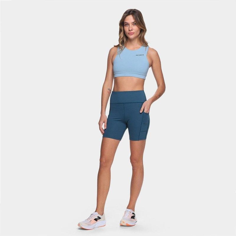 Bermuda new balance sleek 6 feminina