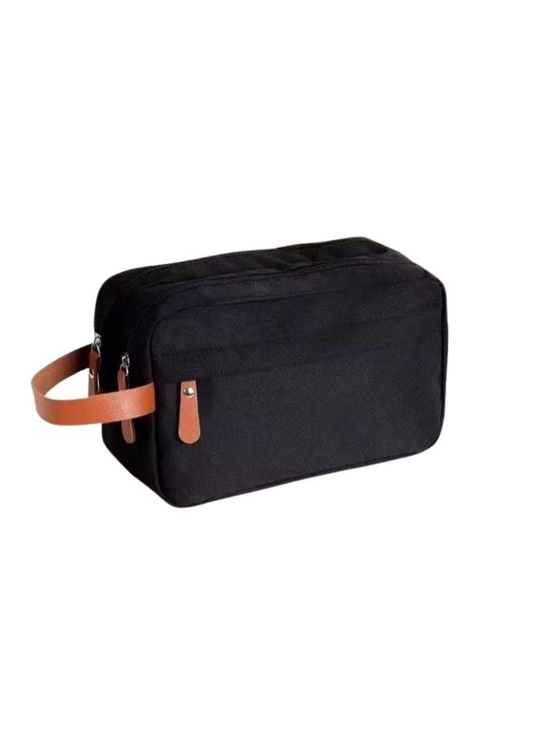 Bolsa Necessaire Masculina Feminina Organizadora Multifuncional Portátil Viagem Trabalho Impermeável Cor:preto;gênero:un
