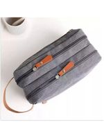 Bolsa Necessaire Masculina Feminina Organizadora Multifuncional Portátil Viagem Trabalho Impermeável Cor:cinza;gênero:un