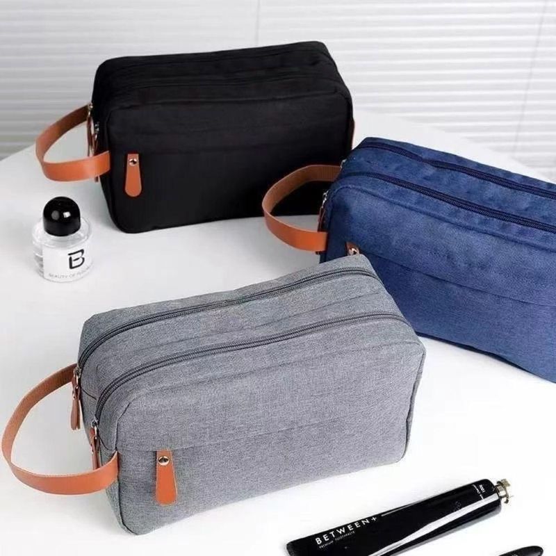 Bolsa Necessaire Masculina Feminina Organizadora Multifuncional Portátil Viagem Trabalho Impermeável Cor:preto;gênero:un