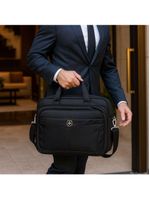 Pasta De Trabalho Masculina Executiva Para Notebook Reforçada Impermeável Em Poliéster - Plus - Yin's Ys33024