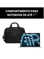 Pasta De Trabalho Masculina Executiva Para Notebook Reforçada Impermeável Em Poliéster - Plus - Yin's Ys33024