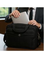 Pasta De Trabalho Masculina Executiva Para Notebook Reforçada Impermeável Em Poliéster - Plus - Yin's Ys33024