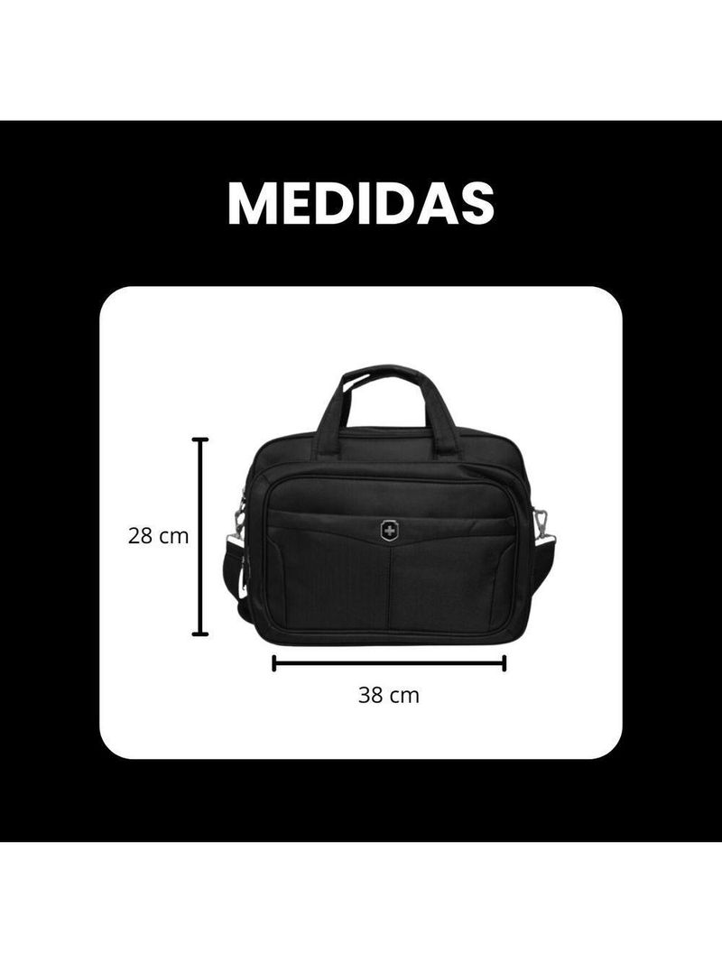 Pasta De Trabalho Masculina Executiva Para Notebook Reforçada Impermeável Em Poliéster - Plus - Yin's Ys33024