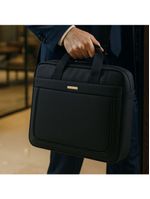 Pasta De Trabalho Masculina Executiva Para Notebook Reforçada Impermeável Em Poliéster - Plus - Yin's Ys33027