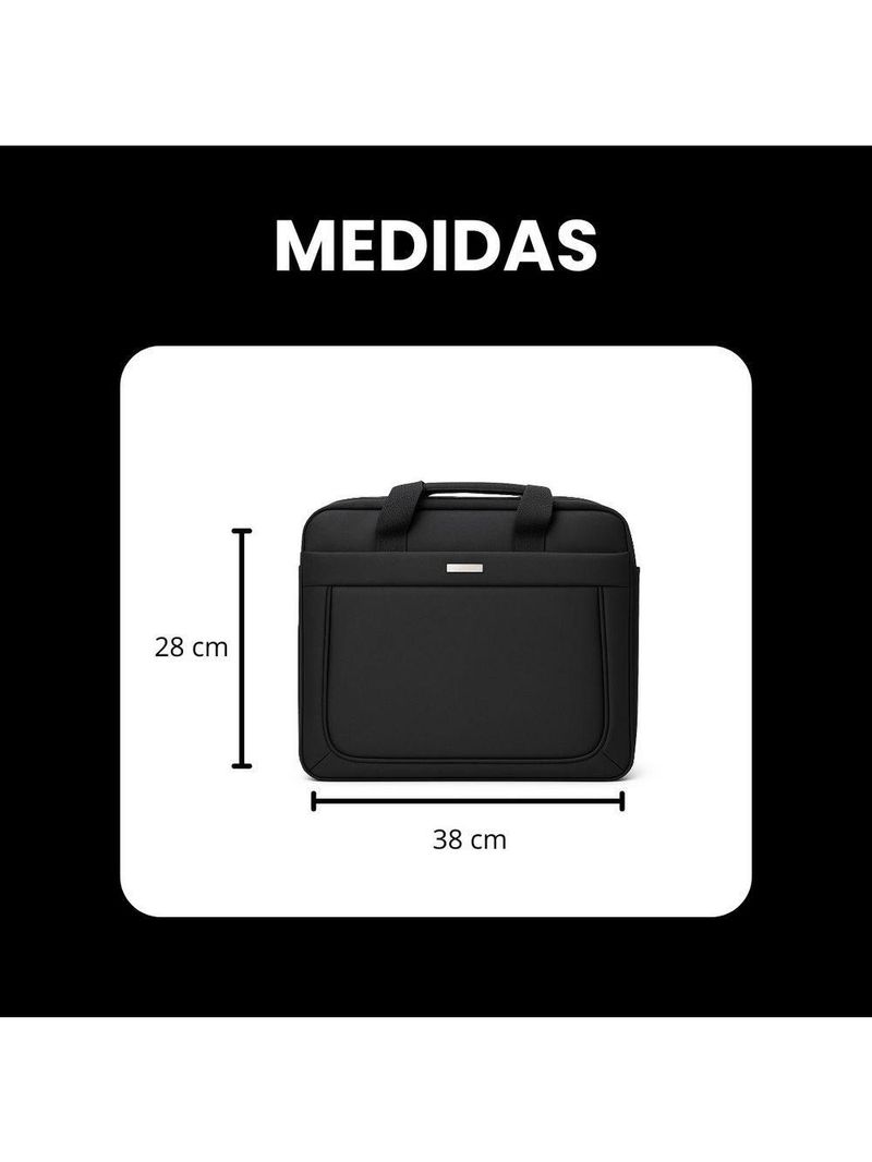 Pasta De Trabalho Masculina Executiva Para Notebook Reforçada Impermeável Em Poliéster - Plus - Yin's Ys33027